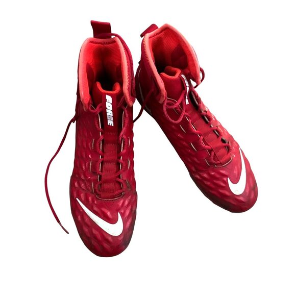 Nike Force Savage Elite 2 Red Football Cleats Men’s Size 11.5 High-Top Lightweig - Picture 7 of 9